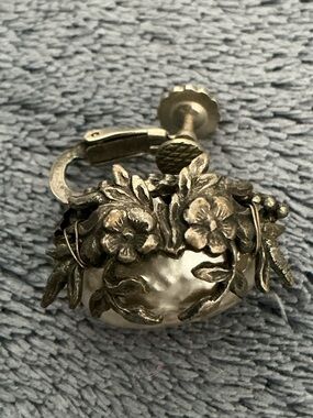 Miriam Haskell Single Screw Back/ Clip On Combo Earring